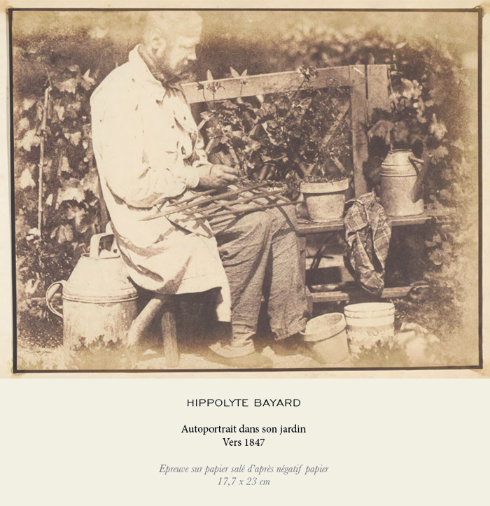 Hippolyte Bayard Autoportrait dans son jardin Vers 1847